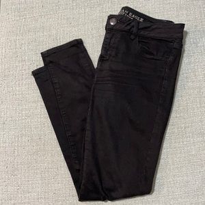 American Eagle Black Jeggings- size 6